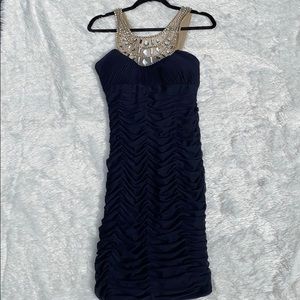 Xscape dress (midnight blue) - Size 8